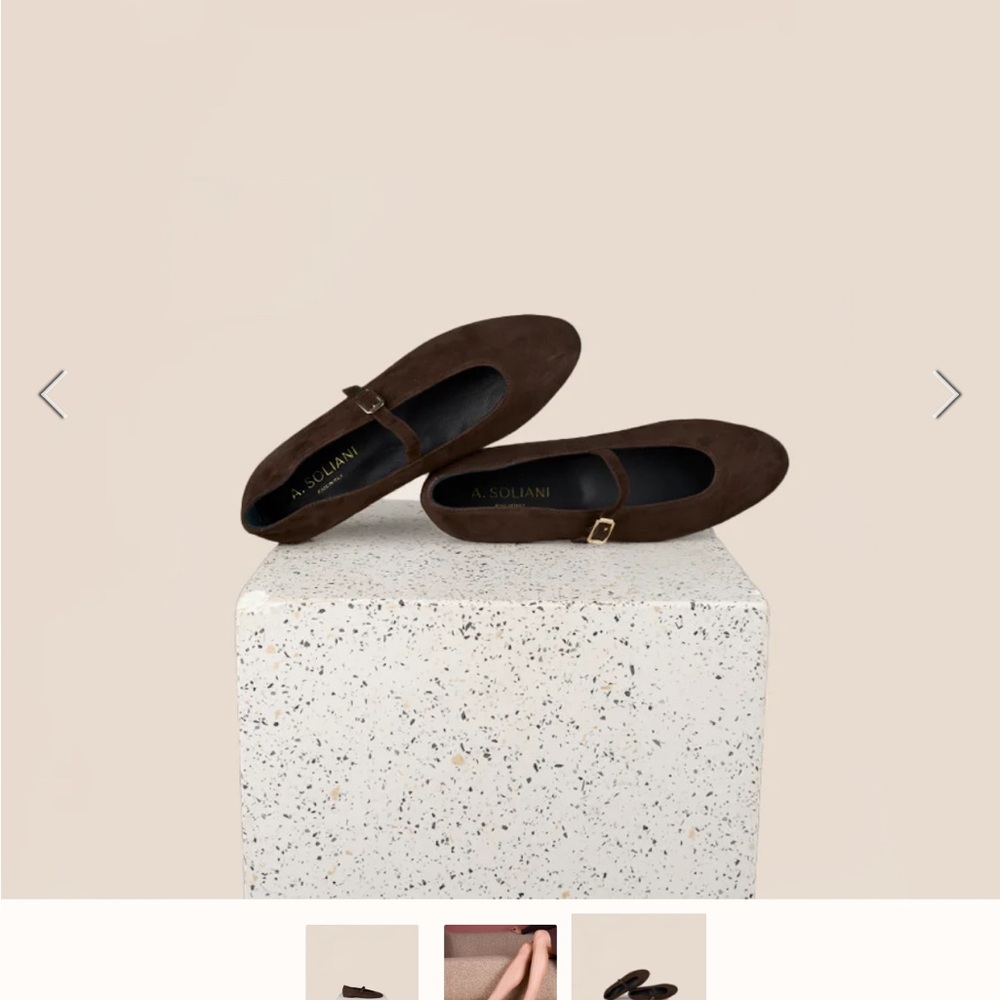 Women's Brown Suede flats a.solani